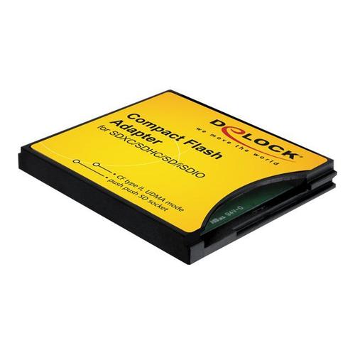 Delock Compact Flash Adapter - Adaptateur de carte (MMC, SD, SDHC, SDXC) - CompactFlash
