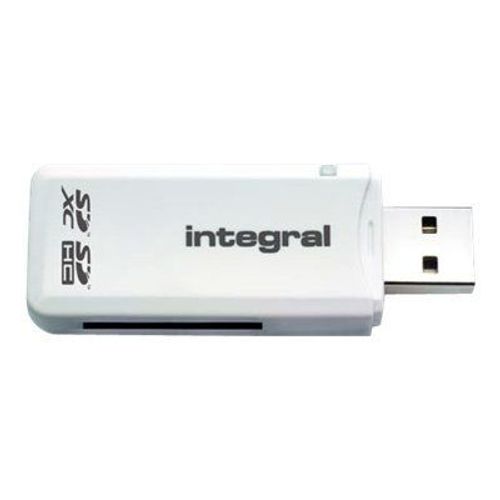 Integral USB 2.0 Single Slot SD Reader - Lecteur de carte (MMC, SD, RS-MMC, MMCmobile, MMCplus, SDHC) - USB 2.0
