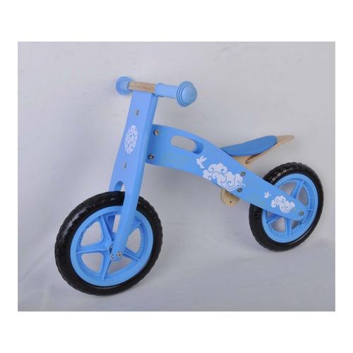 Draisienne En Bois Vélo Sans Pédale Fille Bleu Ciel