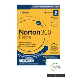 Norton 360 Y Compris 50 Go Backup / 5 Appareils / 1 An / Multilingue / Téléchargement / Nouveau