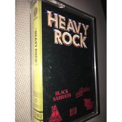 Heavy Rock Compilation Hard Rock Thin Lizzy Rush Status Quo Lack Sabbath Def Leppard Cassette Audio