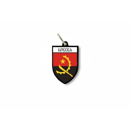 Porte Cles Clefs Cle Drapeau Collection Ville Blason Angola Angolais