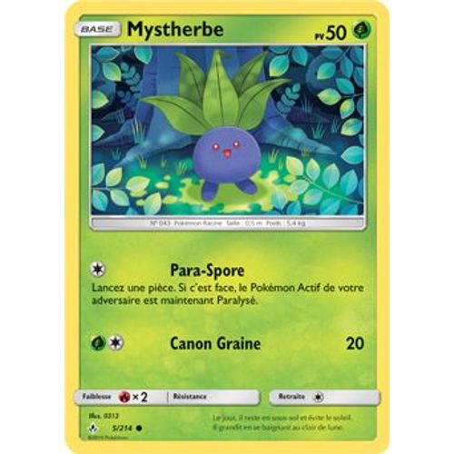 Carte Pokémon - Mystherbe - 5/214 - Alliance Infaillible