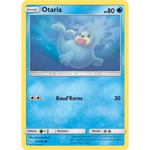 Carte Pokémon - Otaria - 44/214 - Alliance Infaillible