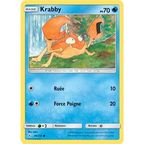 Carte Pokémon - Krabby - 46/214 - Alliance Infaillible