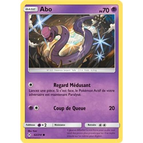 Carte Pokémon - Abo - 62/214 - Alliance Infaillible