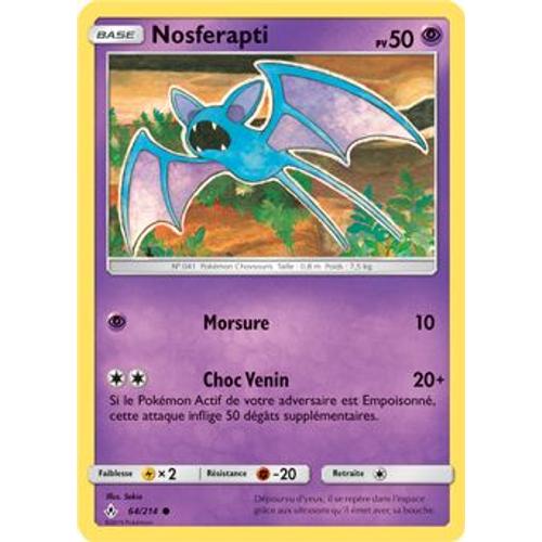 Carte Pokémon - Nosferapti - 64/214 - Alliance Infaillible