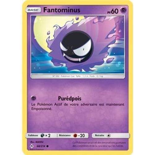 Carte Pokémon - Fantominus - 68/214 - Alliance Infaillible