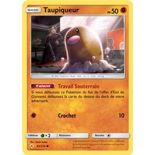 Carte Pokémon - Taupiqueur - 85/214 - Alliance Infaillible