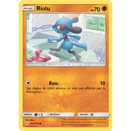 Carte Pokémon - Riolu - 102/214 - Alliance Infaillible