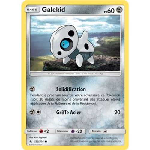 Carte Pokémon - Galekid - 123/214 - Alliance Infaillible