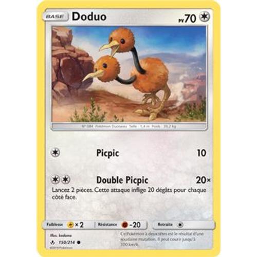 Carte Pokémon - Doduo - 150/214 - Alliance Infaillible