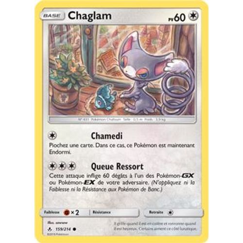 Carte Pokémon - Chaglam - 159/214 - Alliance Infaillible