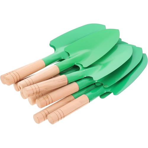 Vert 40 Pièces Pelle à Manche en Bois pelles en Acier Petite truelle Enfant Pelle à Pelle Outils truelles de Jardin Pelle de Jardinage légume Pelle à Main Pelle à Creuser spatule e003