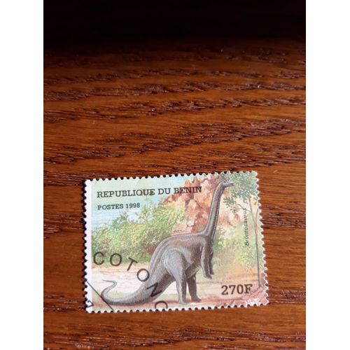 Timbre Bénin Dinosaure Tp8