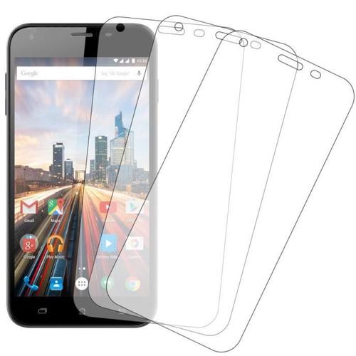 3 X Film De Protection Archos 55 Helium Plus Transparent Clear Anti Rayures