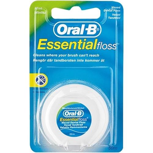 Procter & Gamble Oral B Essential Lot De 12 Paquets De Fil Dentaire Ciré Menthe 50 M 