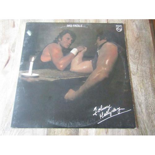Album 33t Vinyle Johnny Hallyday -(Pas Facile) - 1981 - France