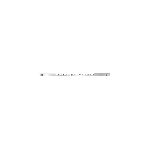 Lot de 12 lames de scie à chantourner avec ergots Lu. 127 mm Largeur 3,0 mm Ep. 0,50 mm 7 Tpi pour bois - 2904.12 - Lem