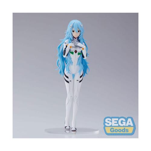 Evangelion : 3.0+1.0 Thrice Upon A Time - Statuette Spm Rei Ayanami Long Hair Ver. (Re-Run) 21 Cm