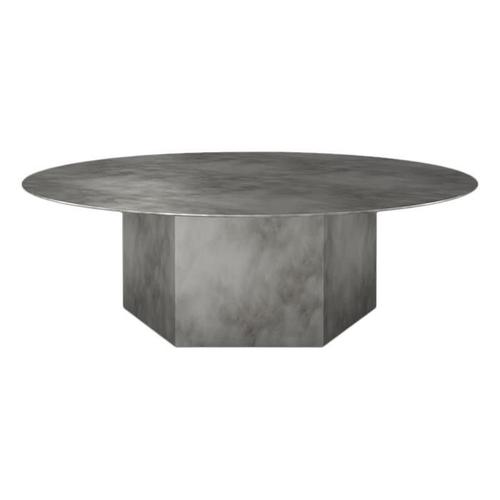 Gubi Table Basse Epic Coffee Table Ø 110 Cm (Misty Gray Steel - Acier)