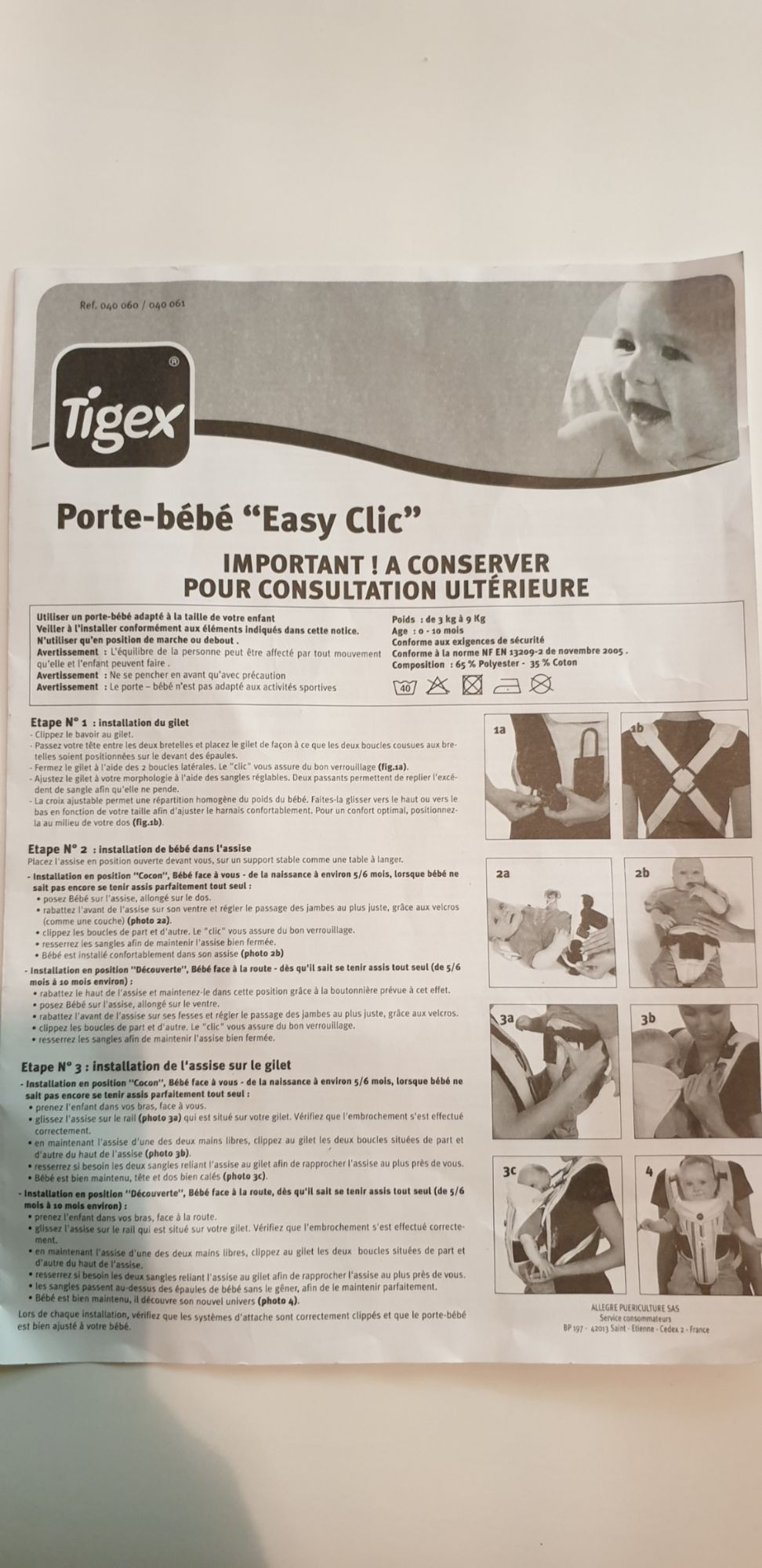 Porte Bebe Tigex Sorties Promenades Rakuten