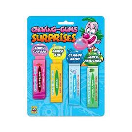 Blister 4 Chewing-Gum Surprise - Chewing Gum Blague Farce et