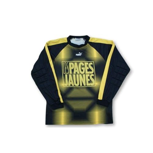 Maillot De Foot Vintage Gardien Puma Les Pages Jaunes N°1 Années 1990