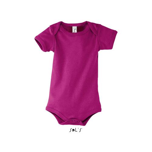 Body B?B? Jambes Manches Courtes - 00583 - Rose Fuchsia