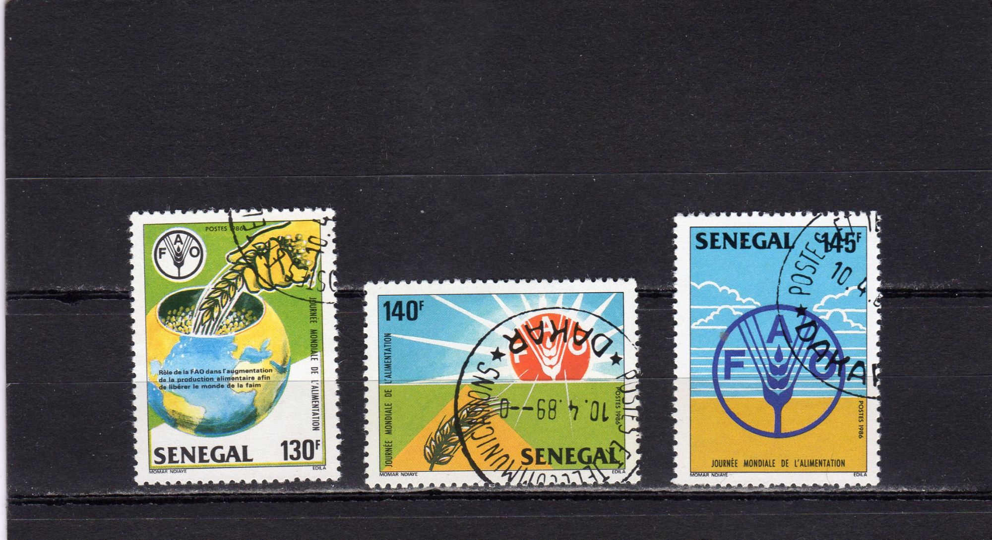 Timbres-Poste Du Sénégal (Journée Mondiale De LAlimentation)