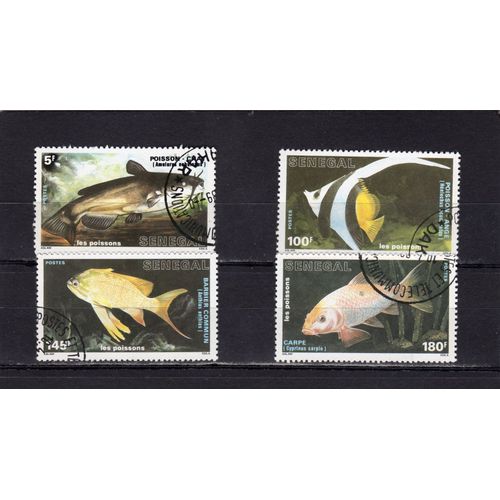 Timbres-Poste Du Sénégal (Poissons)