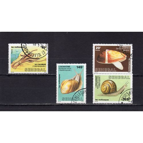 Timbres-Poste Du Sénégal (Mollusques)