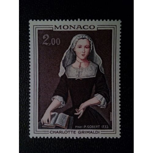 Timbre Monaco Yt 946 Charlotte Grimaldi, Vers 1733; Par Pierre Gobert (1662-1744) 1973 ( 8912 )