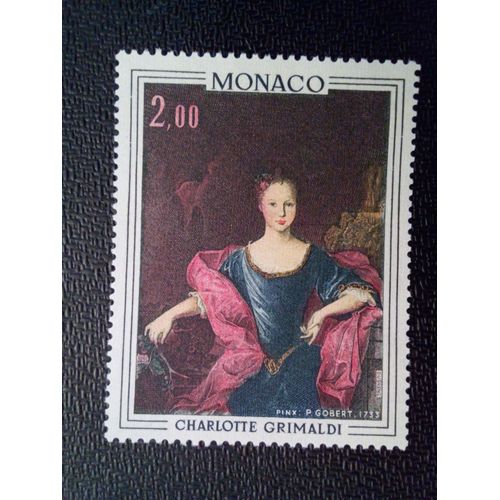 Timbre Monaco Yt 947 Charlotte Grimaldi, Vers 1733; Par Pierre Gobert (1662-1744) 1973 ( 8912 )