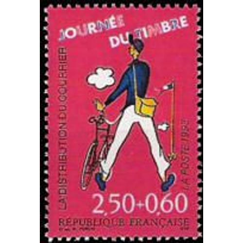 Journée Du Timbre : Les Métiers De La Poste La Distribution Du Courrier Année 1993 N° 2792 Yvert Et Tellier Luxe