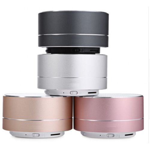 Enceinte Metal Bluetooth pour SAMSUNG Galaxy S10e Smartphone Port USB Carte TF Auxiliaire Haut-Parleur Micro Mini - ARGENT