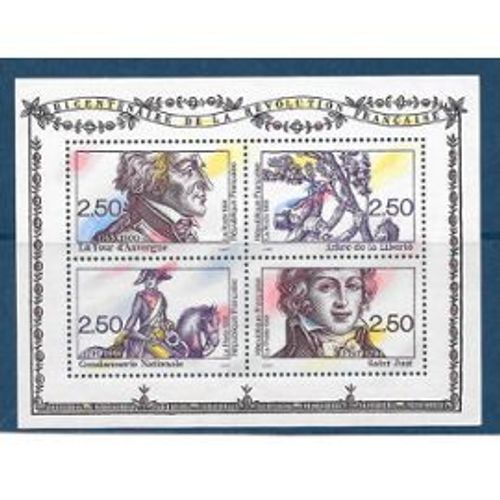 France 1991 Bloc N° 13 Bicentenaire De La Révolution Française