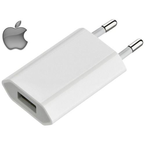Apple - Chargeur secteur A1400 + Câble Compatible iPod iPad Iphone MD818  original Blanc - Adaptateur Secteur Universel - Rue du Commerce