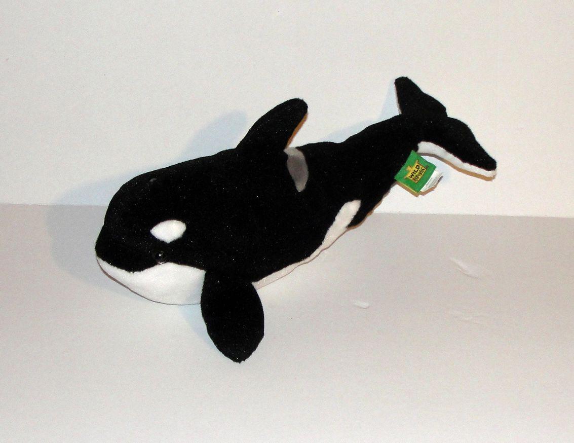 orque wild republic peluche doudou poisson orca 36 cm