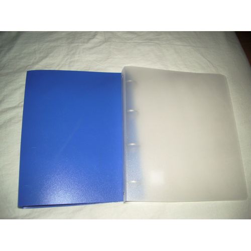 Lot De 2 Classeurs Plastique Semi-Rigide Format A4