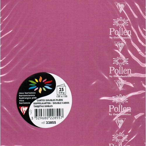 Papier Pollen carte double 135 x 135 x 25 - Cartes et enveloppes