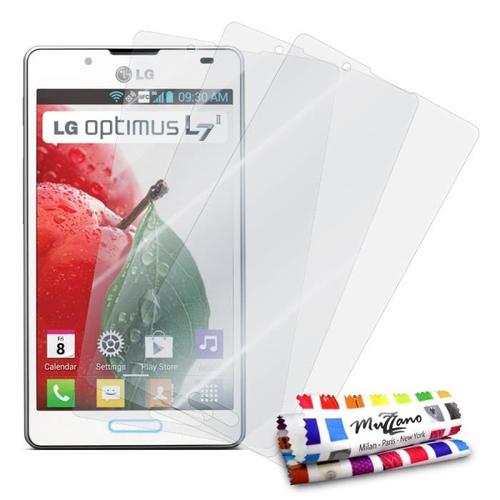 3 X Film De Protection Lg Optimus L7 Ii (L7 2) Transparent Anti Rayures