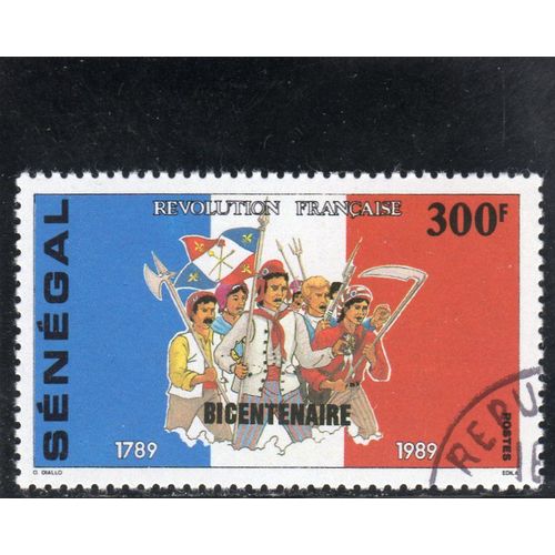 Timbre-Poste Du Sénégal (Bicentenaire De La Révolution Française)