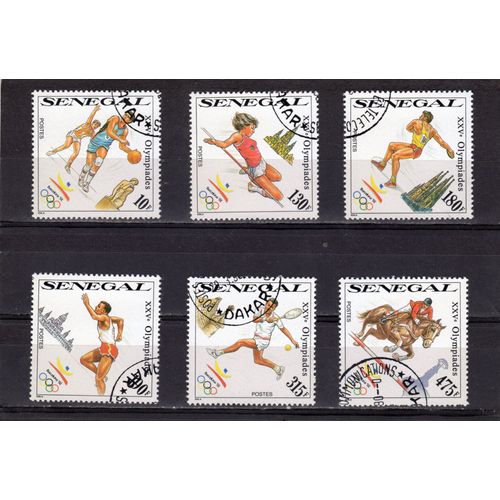 Timbres-Poste Du Sénégal (Jeux Olympiques DÉté De 1992 À Barcelone)