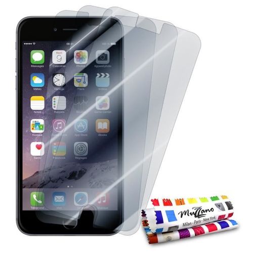 3 X Film De Protection Iphone 6 6s (4"7) Transparent Anti Rayures