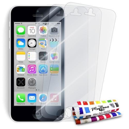 3 X Film De Protection Iphone 5c Transparent Anti Rayures