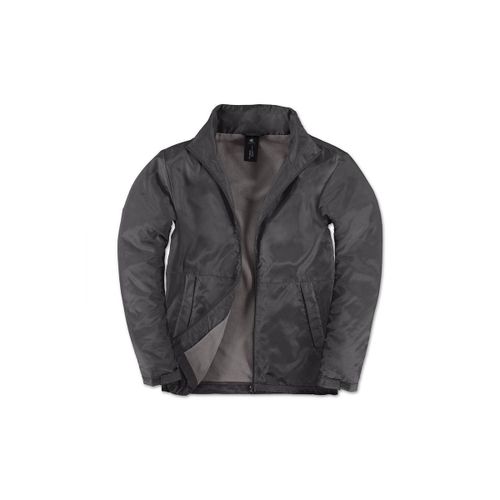 Coupe Vent Doubl? Polaire Homme - Jm825 - Gris Fonc?