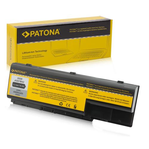 Batterie Li-Ion 14.8V 4400 mAh 8 cellules haut de gamme pour portable Acer Aspire 5710 Serie de marque Patona®