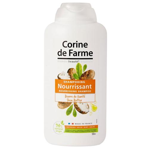 Corine De Farme - Shampooing Nourrissant - Beurre De Karité - 100% Fabriqué En France - 500ml 