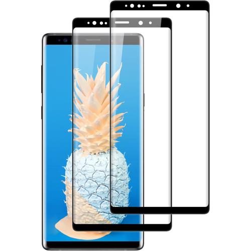 Lot De 2 Protecteur D'écran Pour Samsung Galaxy Note 9, Dureté 9h, Design Précis], Résistant Aux Rayures, Anti-Bulles, Anti-Traces De Doigts], Film D'écran En Verre Trempé Hd Pour Galaxy Note 9, Noir